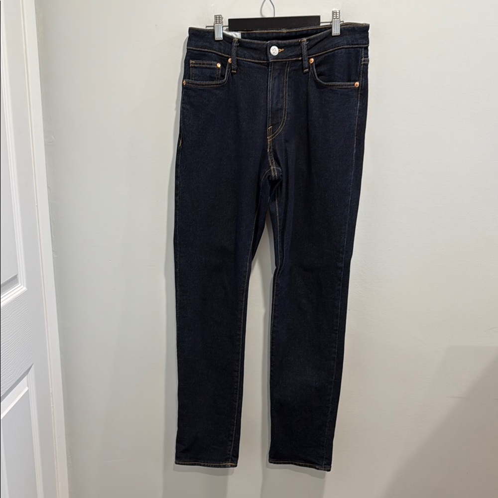 H&M Men’s Regular Fit Coupe Dark  Blue Denim Jeans 29/32